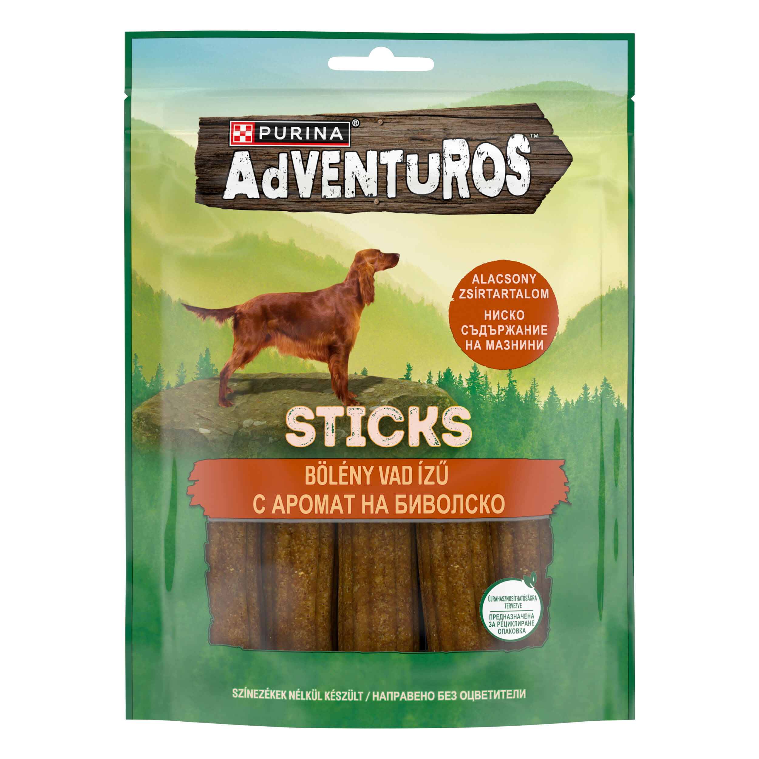 ADVENTUROS® priboljški za pse, divlji okus bizona