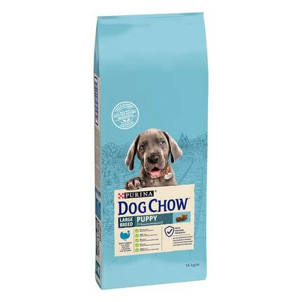 DOG CHOW Junior, puran, suha hrana za pse velikih pasem