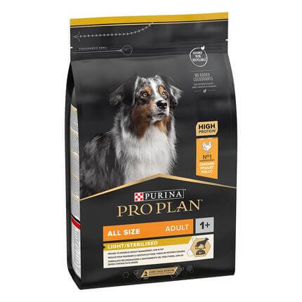 PURINA® PRO PLAN® ADULT Light/Sterilised, vse pasme, piščanec, suha hrana za pse
