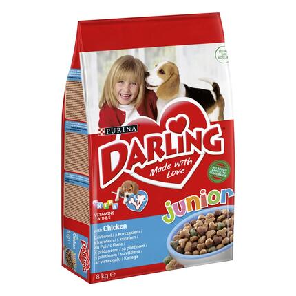 DARLING Junior, s piščancem, suha hrana za pse
