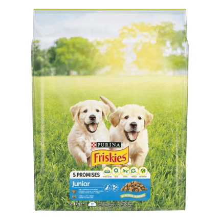Friskies® Junior, Piščanec in zelenjava, suha hrana za pse