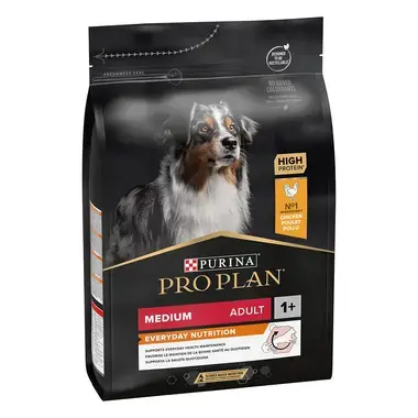 PURINA® PRO PLAN® ADULT s formulo OPTIBALANCE™ za srednje velike pasme, s piščancem, suha hrana za pse