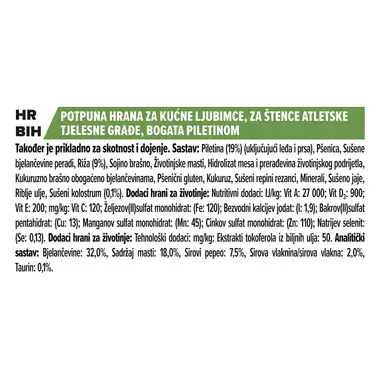 PURINA® PRO PLAN® Junior Athletic, psi velikih pasem, piščanec, suha hrana za pse