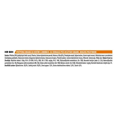 PURINA® PRO PLAN® ADULT Athletic, velike pasme, piščanec, suha hrana za pse