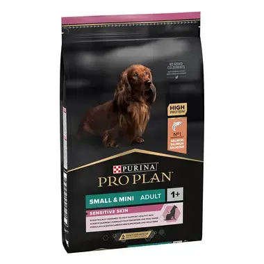 PURINA® PRO PLAN® ADULT, občutljiva koža, majhne pasme, losos, suha hrana za pse