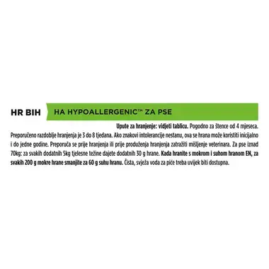 PURINA® PRO PLAN® VETERINARY DIETS HA Hypoallergenic, suha hrana za pse