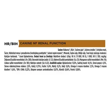 PURINA® PRO PLAN® VETERINARY DIETS NF Renal Function, suha hrana za pse