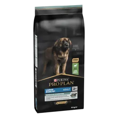 PURINA® PRO PLAN® ADULT Robust za občutljivo prebavo, psi velikih pasem, jagnjetina, suha hrana za pse