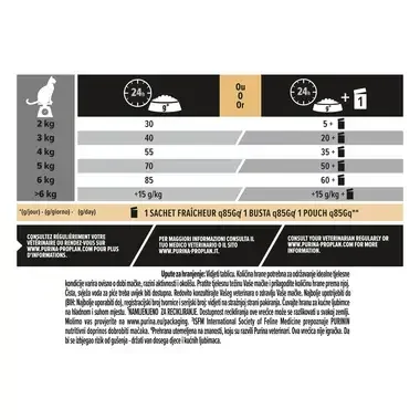 PURINA® PRO PLAN® ORIGINAL OPTISENSES Adult z lososom, suha hrana za mačke