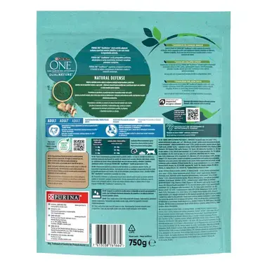 PURINA ONE DualNature, Adult, spirulina in piščanec, suha hrana za sterilizirane mačke