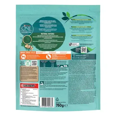 PURINA ONE® DualNature™, s spirulino in lososom, suha hrana za sterilizirane mačke
