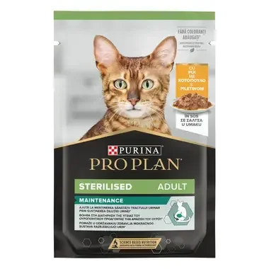 PURINA® PRO PLAN® STERILISED NUTRISAVOUR s piščancem, mokra hrana za mačke