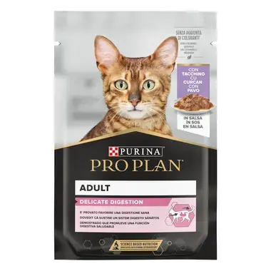PURINA® PRO PLAN® DELICATE NUTRISAVOUR v omaki s puranom, mokra hrana za mačke