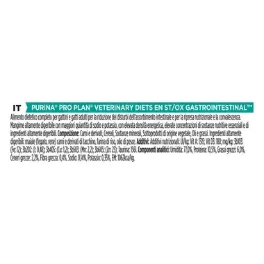 PURINA® PRO PLAN® VETERINARY DIETS EN St/Ox Gastrointestinal, mokra hrana za mačke