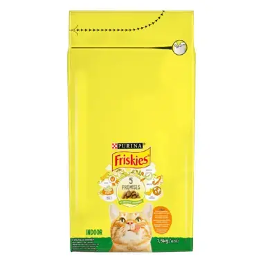 Friskies® Indoor, s piščancem, suha hrana za mačke