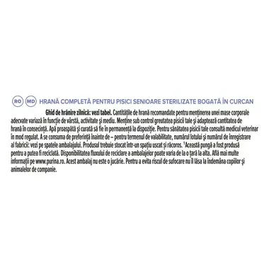 PURINA® PRO PLAN® EXPERT CARE NUTRITION Sterilised 7+ s puranom, suha hrana za mačke