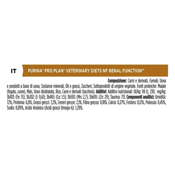 PURINA® PRO PLAN® VETERINARY DIETS NF Renal Function, mokra hrana za pse